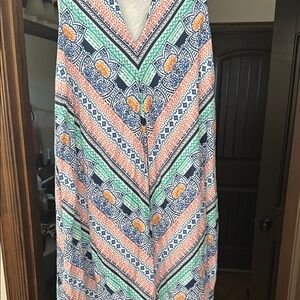 Colorful Patterned Maxi Dress